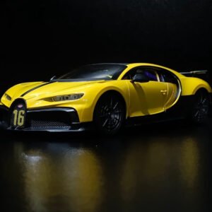 Bugatti Chiron (Dice Bugaddi en el alerón)