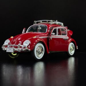 Volkswagen Beatle con parrilla burdeo