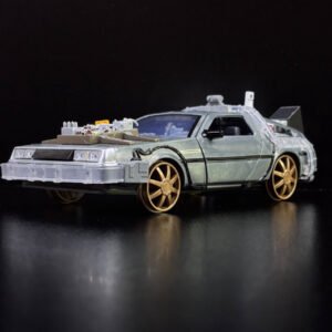 Back to the Future III Delorean ruedas de tren – Jada 1:24