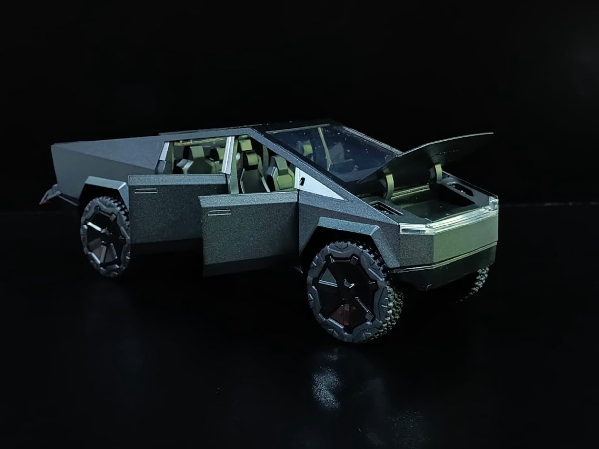 Tesla Cibertruck Negro 1:24