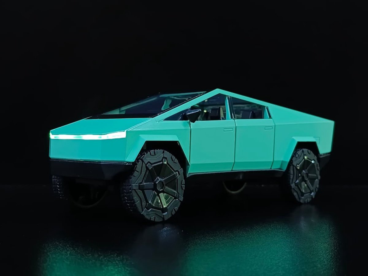 Tesla Cibertruck Turquesa 1:24